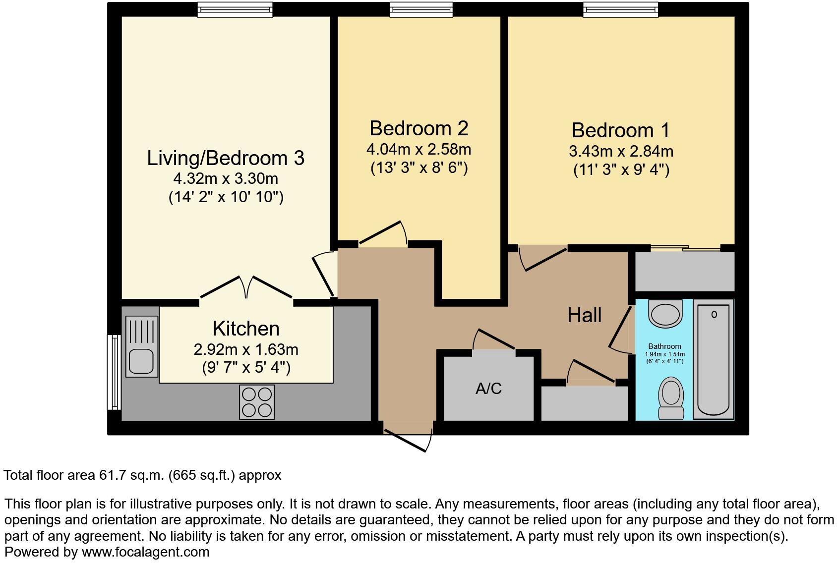 Berryfield Court, Hedge End floorplan