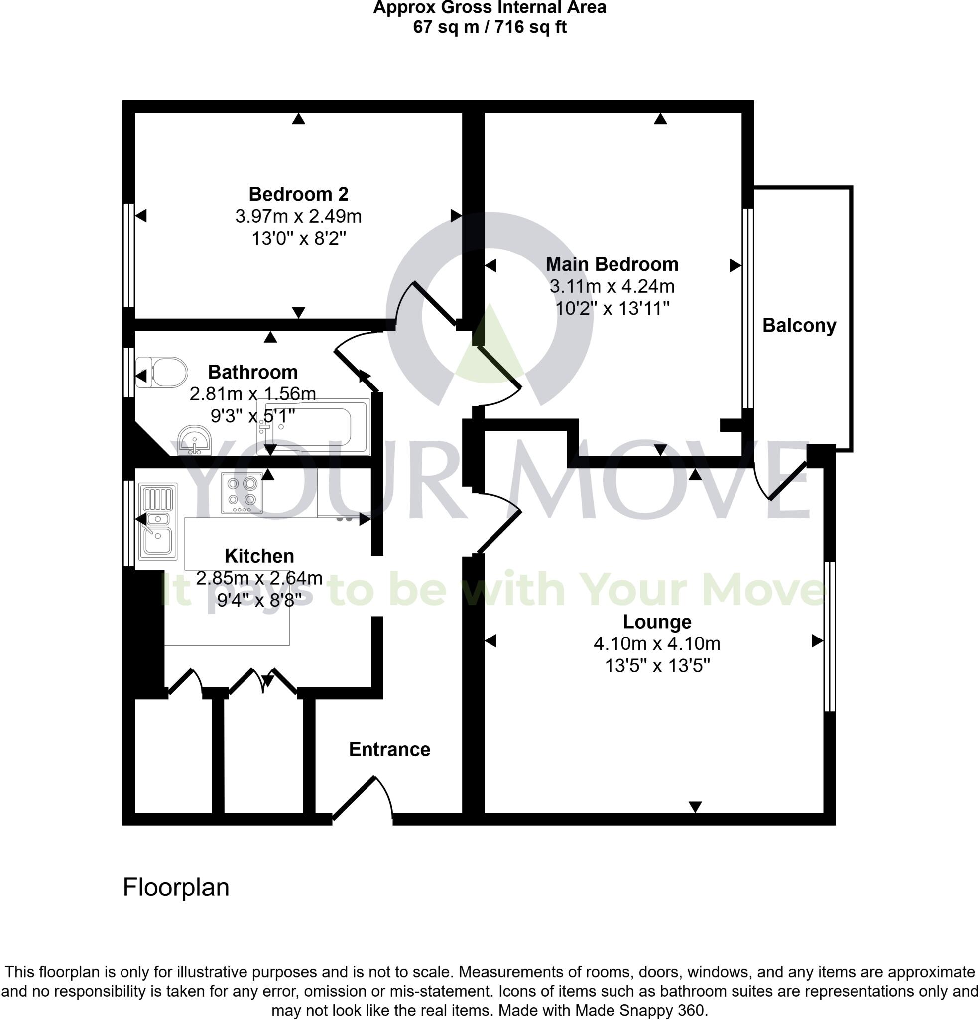 Falcon Road West, Edinburgh, Midlothian, EH10 floorplan
