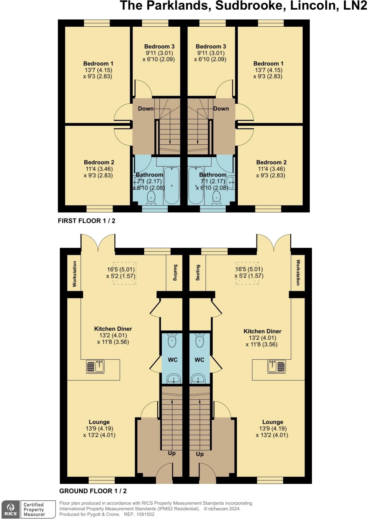 Plot 43 The Trent, 36 West Drive, The Parklands, Sudbrooke, Lincoln, Lincolnshire, LN2 floorplan