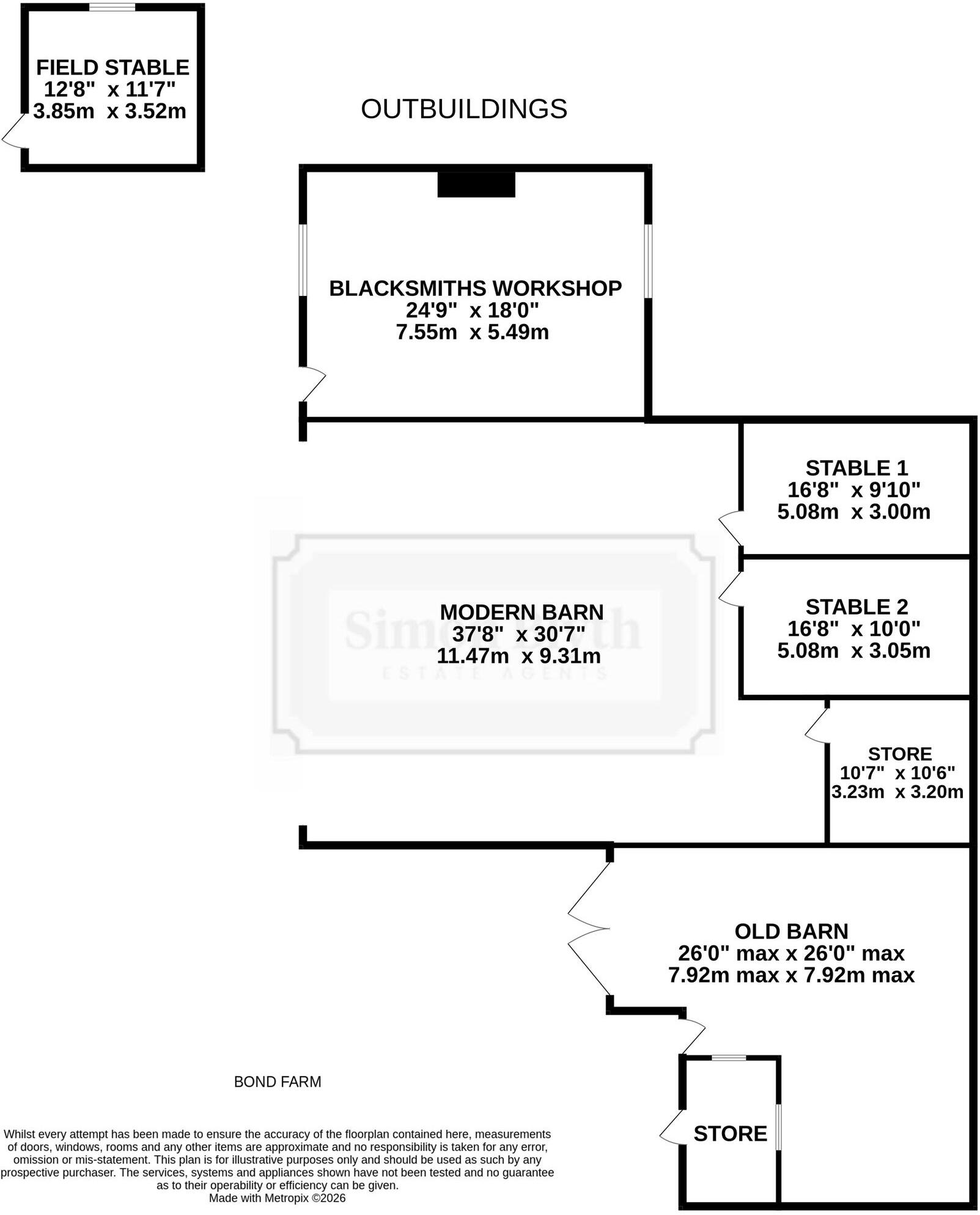 Bond Farm, Bansley Road, Flockton, WF4 floorplan
