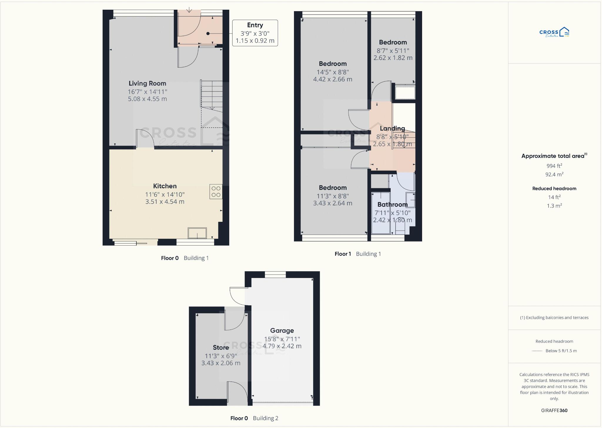 Higher Boskerris, Carbis Bay floorplan