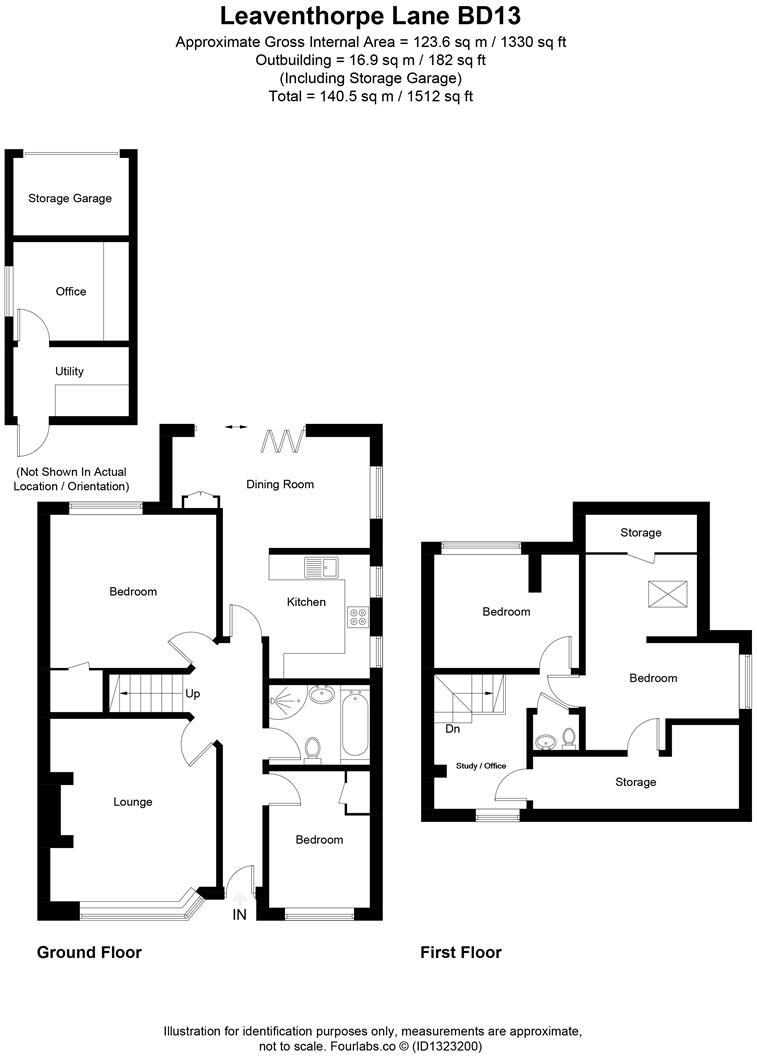 Leaventhorpe Lane, Thornton, Bradford floorplan