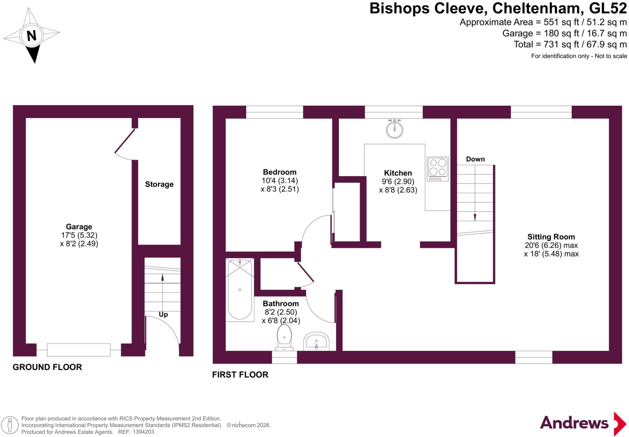 Middlehay Court, Bishops Cleeve, Cheltenham, Gloucestershire, GL52 floorplan