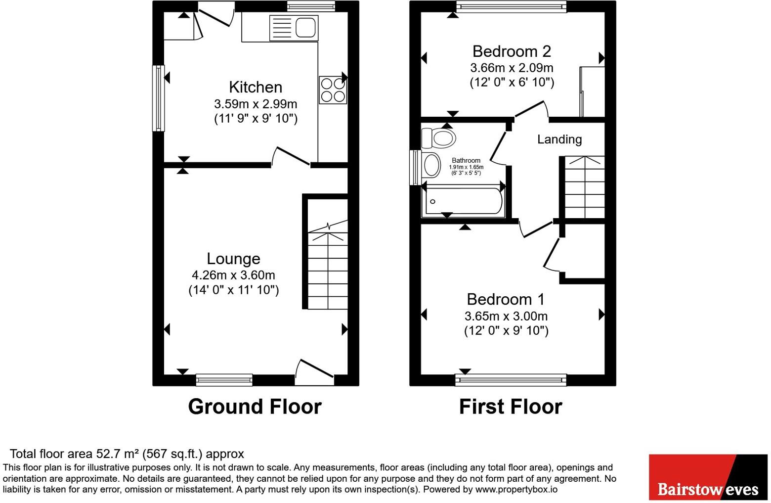 Bowne Street, Sutton-in-Ashfield, Nottinghamshire, NG17 floorplan
