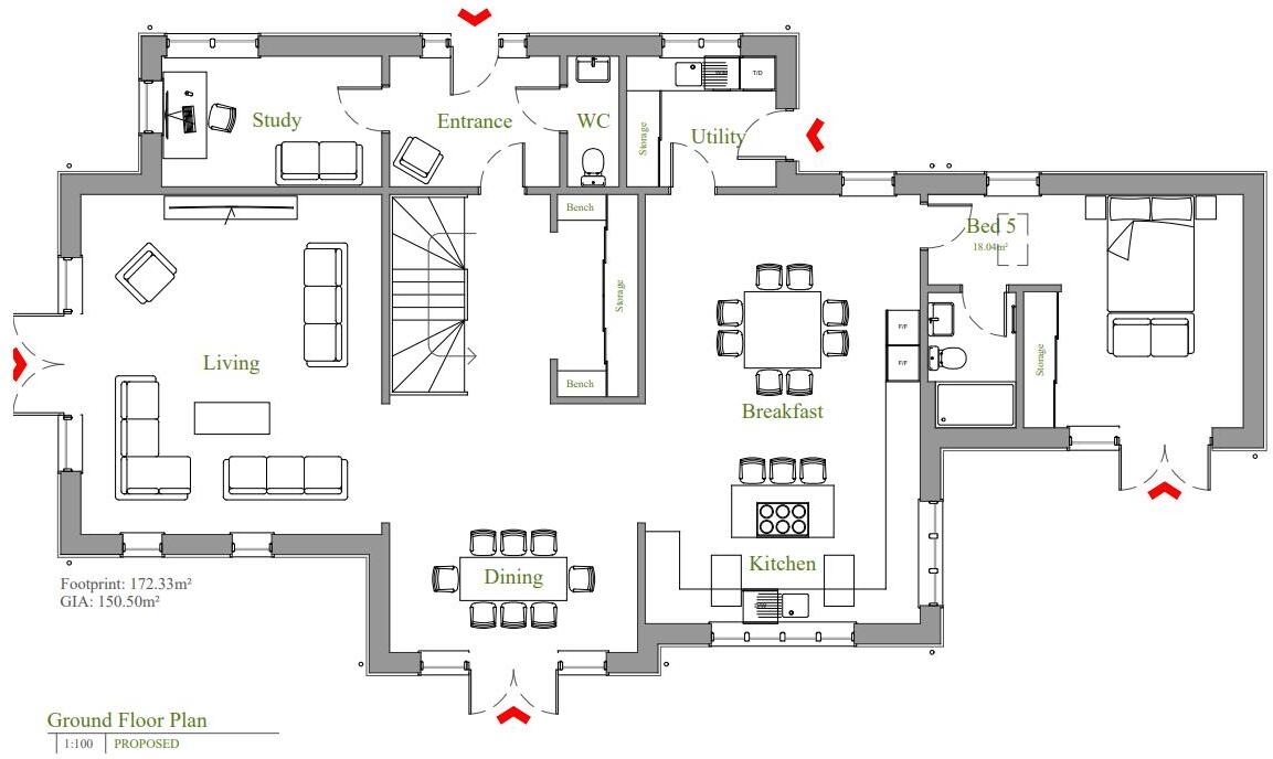 Brookside Stables, West Sussex floorplan