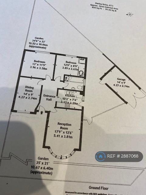 Darley Drive, New Malden, KT3 floorplan