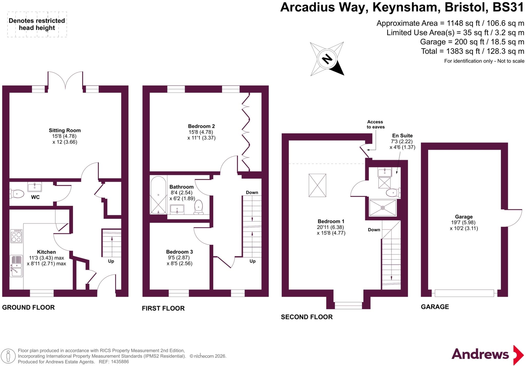 Arcadius Way, Keynsham, Bristol, Somerset, BS31 floorplan