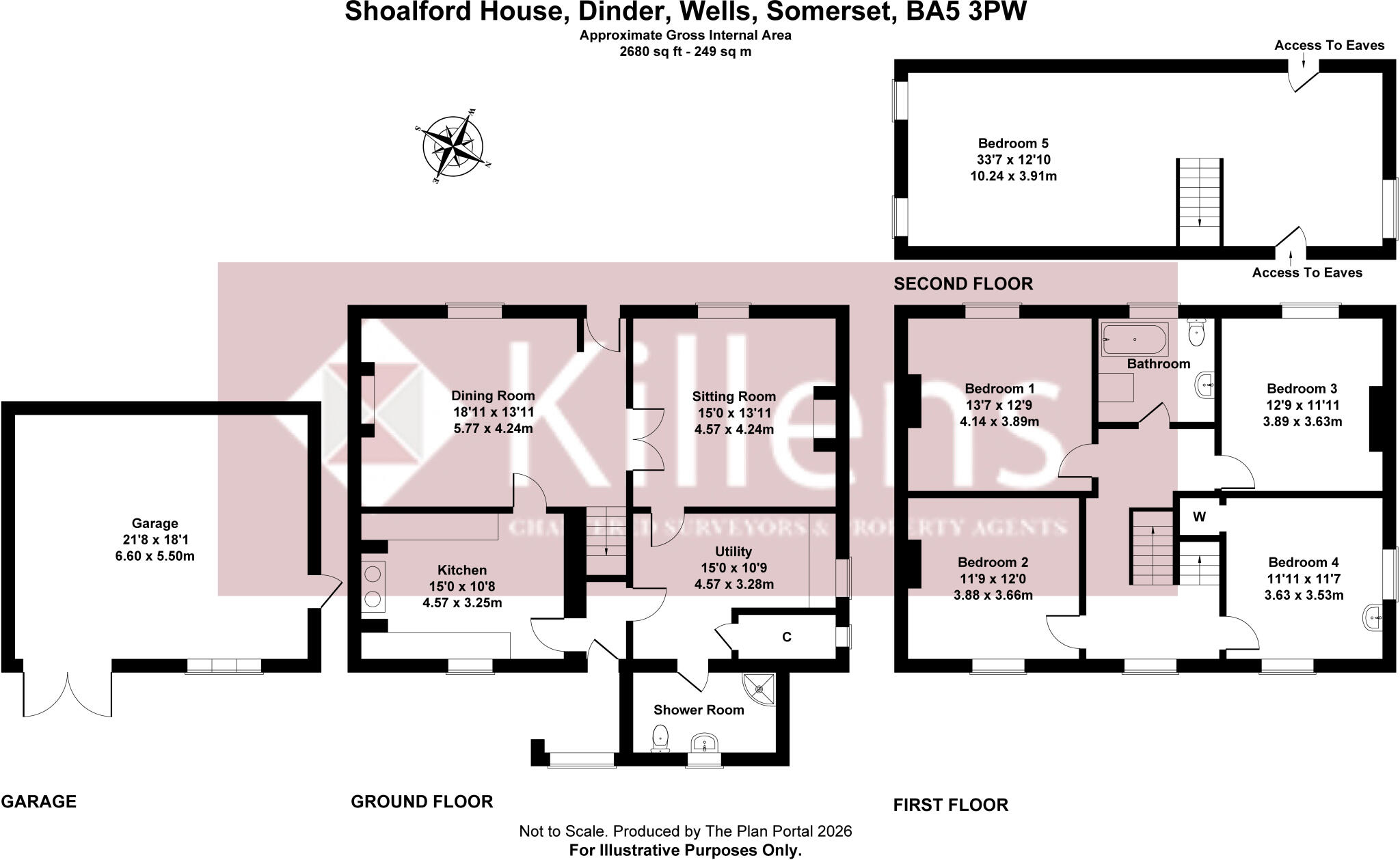 Dinder, Wells BA5 3PW floorplan