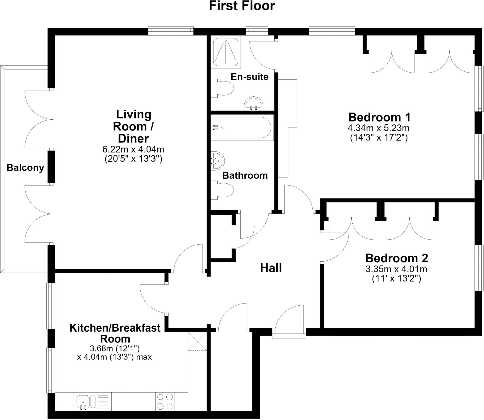 Ford Road Tortington BN18 floorplan