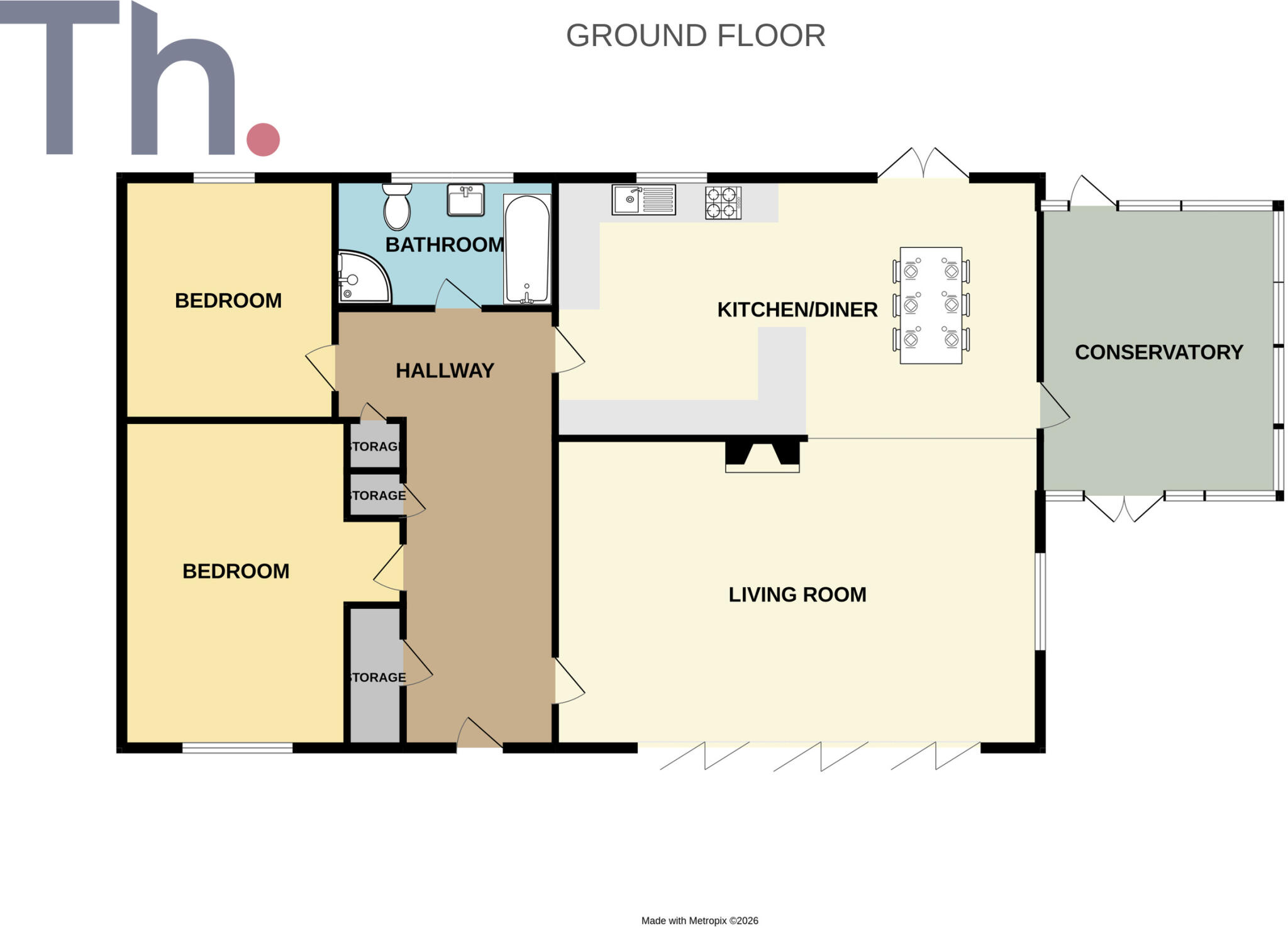 St. Lawrence, Ventnor, Isle of Wight floorplan