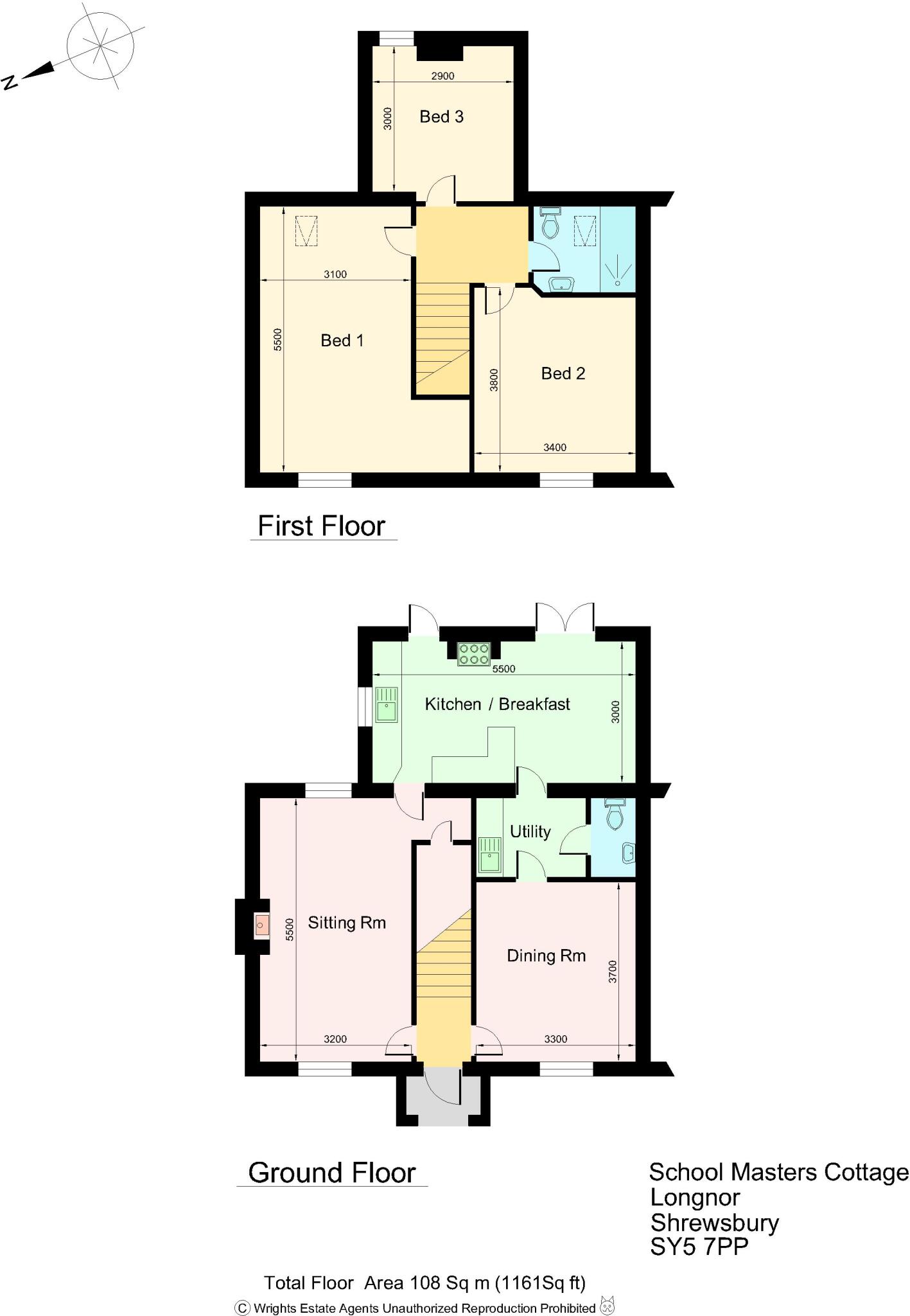 School Masters Cottage, Longnor, Shrewsbury, Shropshire floorplan