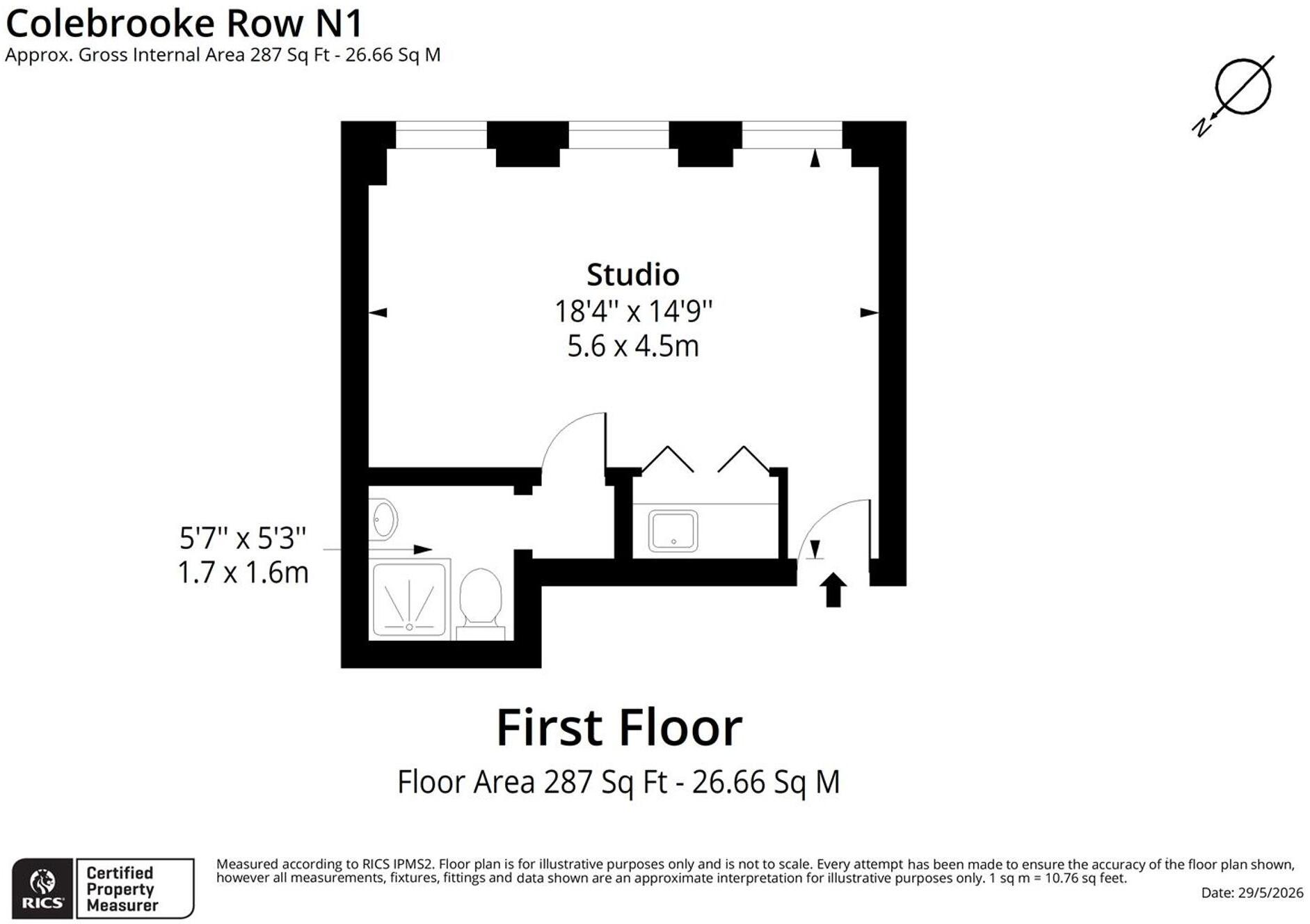Colebrooke Row, London, N1 floorplan
