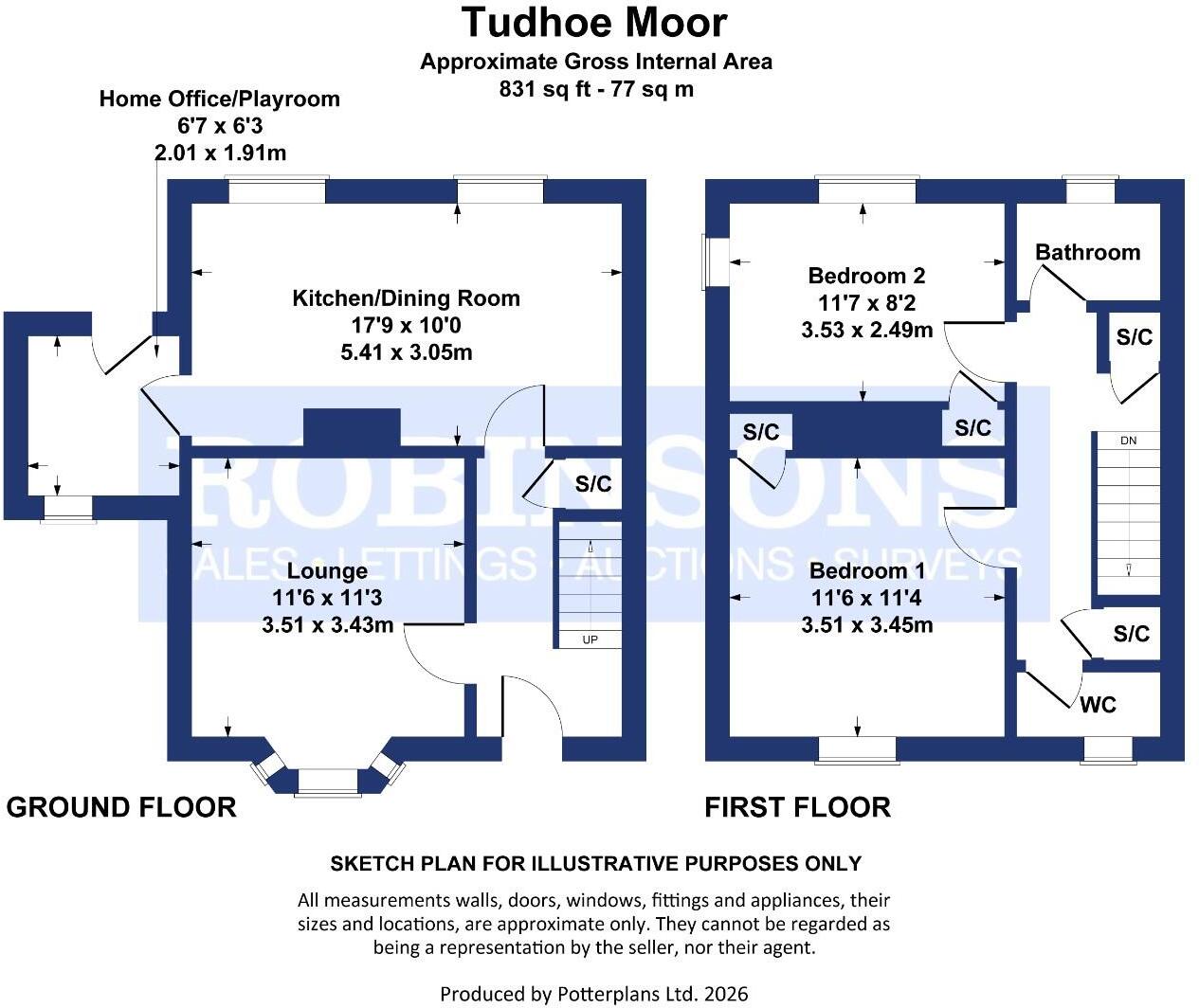 Tudhoe Moor, Spennymoor floorplan