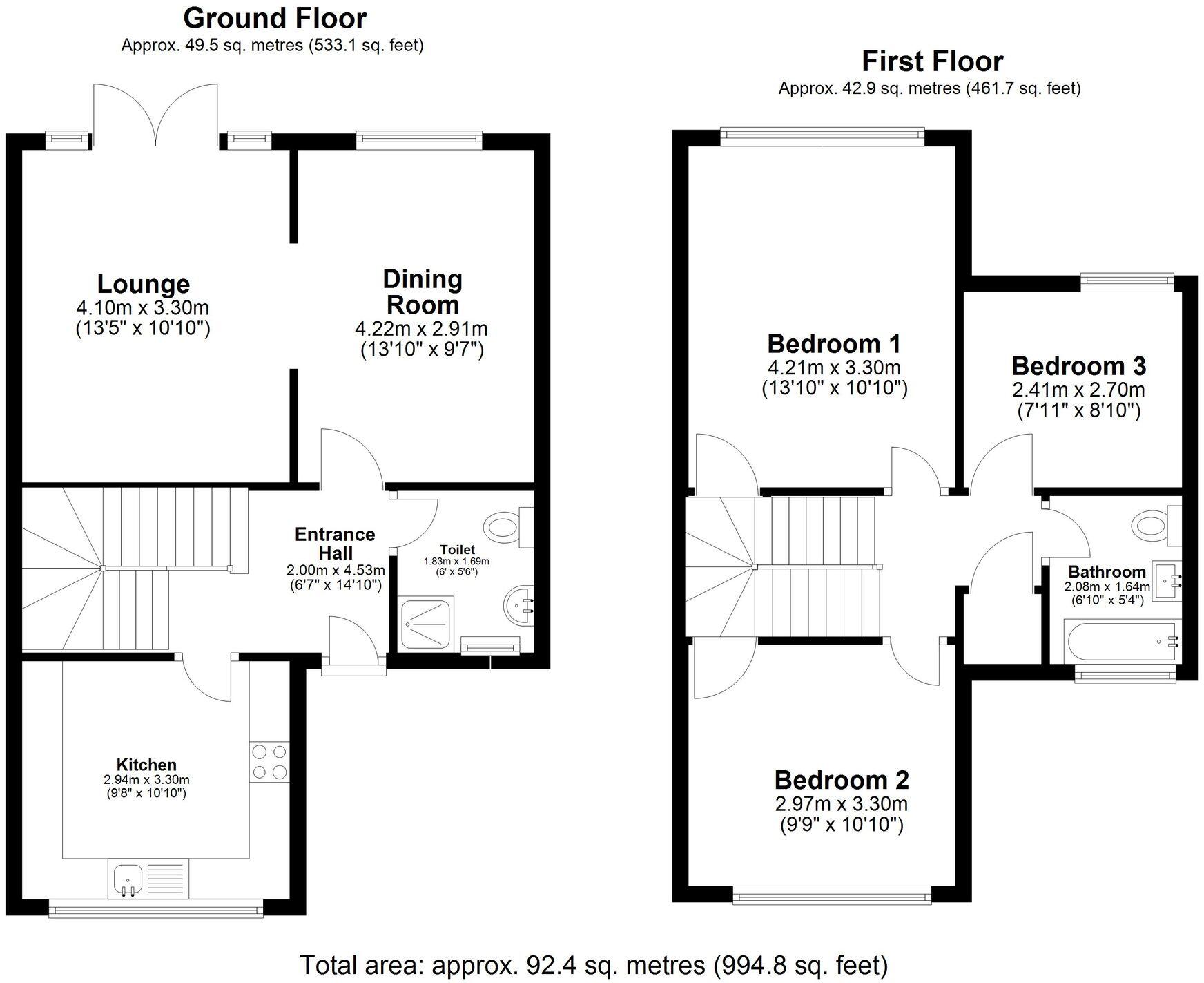 Willmott Road, Bassingbourn, SG8 floorplan