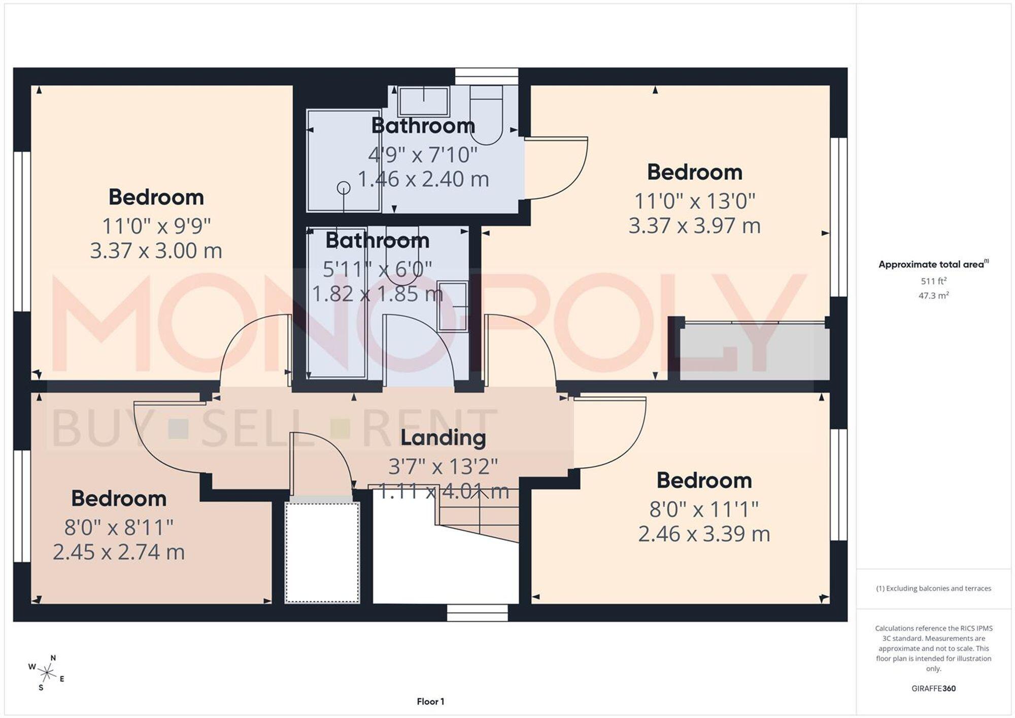Carlton Meadows, Llay, LL12 floorplan
