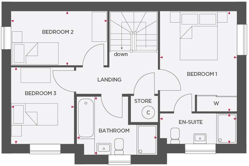 Brook close,
Chippenham, 
Wiltshire,
SN15 floorplan