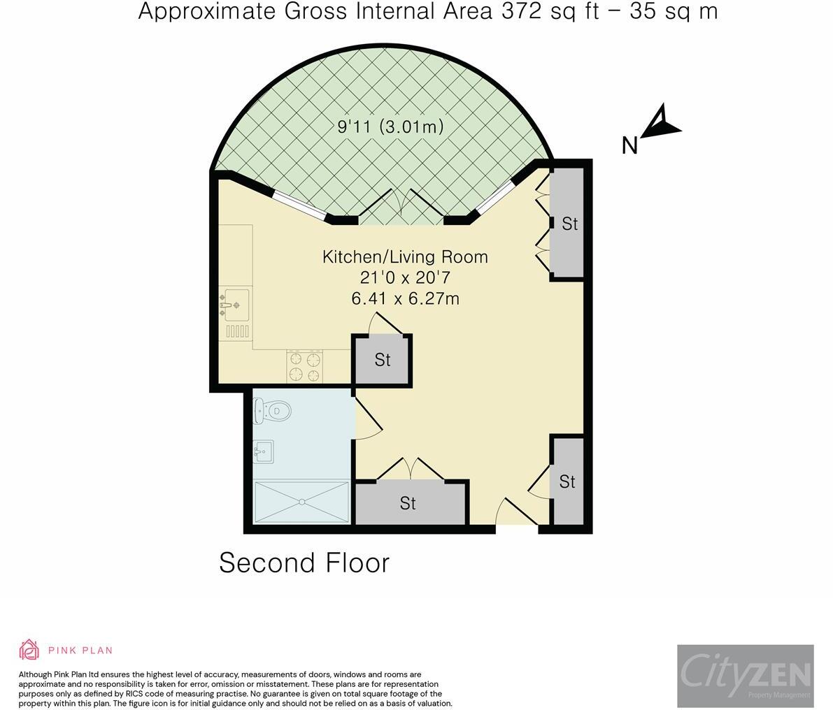 185 Park Street, London floorplan