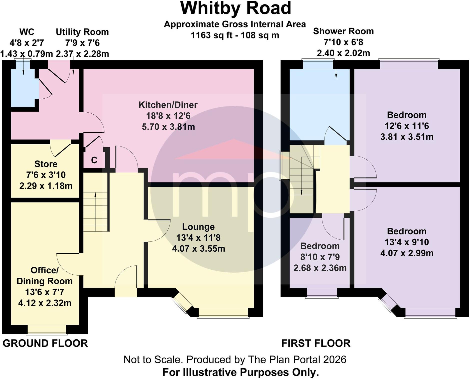 Whitby Road, Nunthorpe, TS7 floorplan