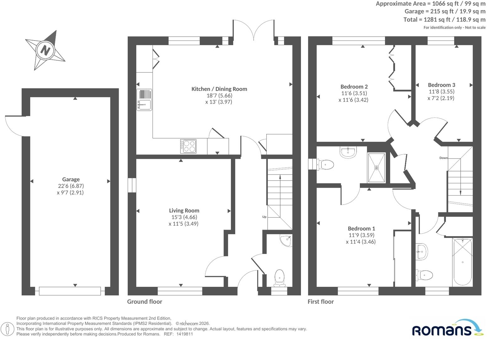 Messenger Road, Woodley, Reading floorplan