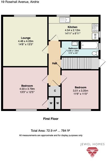 Rosehall Avenue, Coatbridge, North Lanarkshire, ML5 floorplan