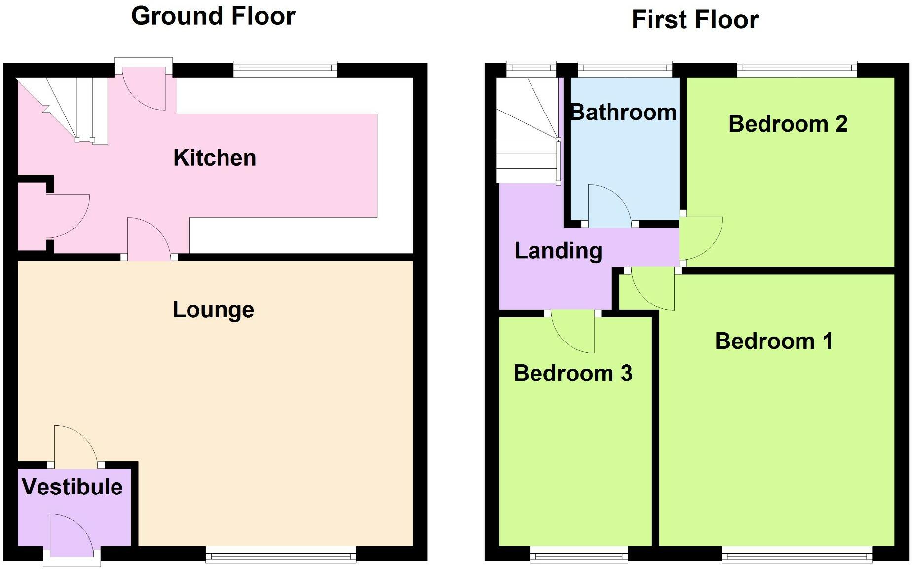 Wren Avenue, Penwortham, PR1 floorplan