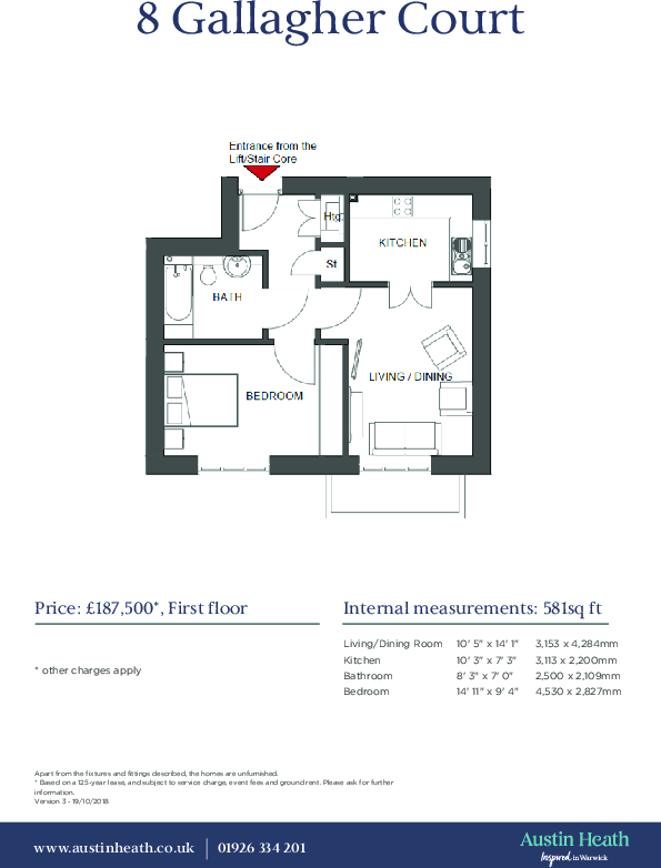 Gallagher Court, Merlin Way, Warwick, Warwickshire, CV34 6UR floorplan