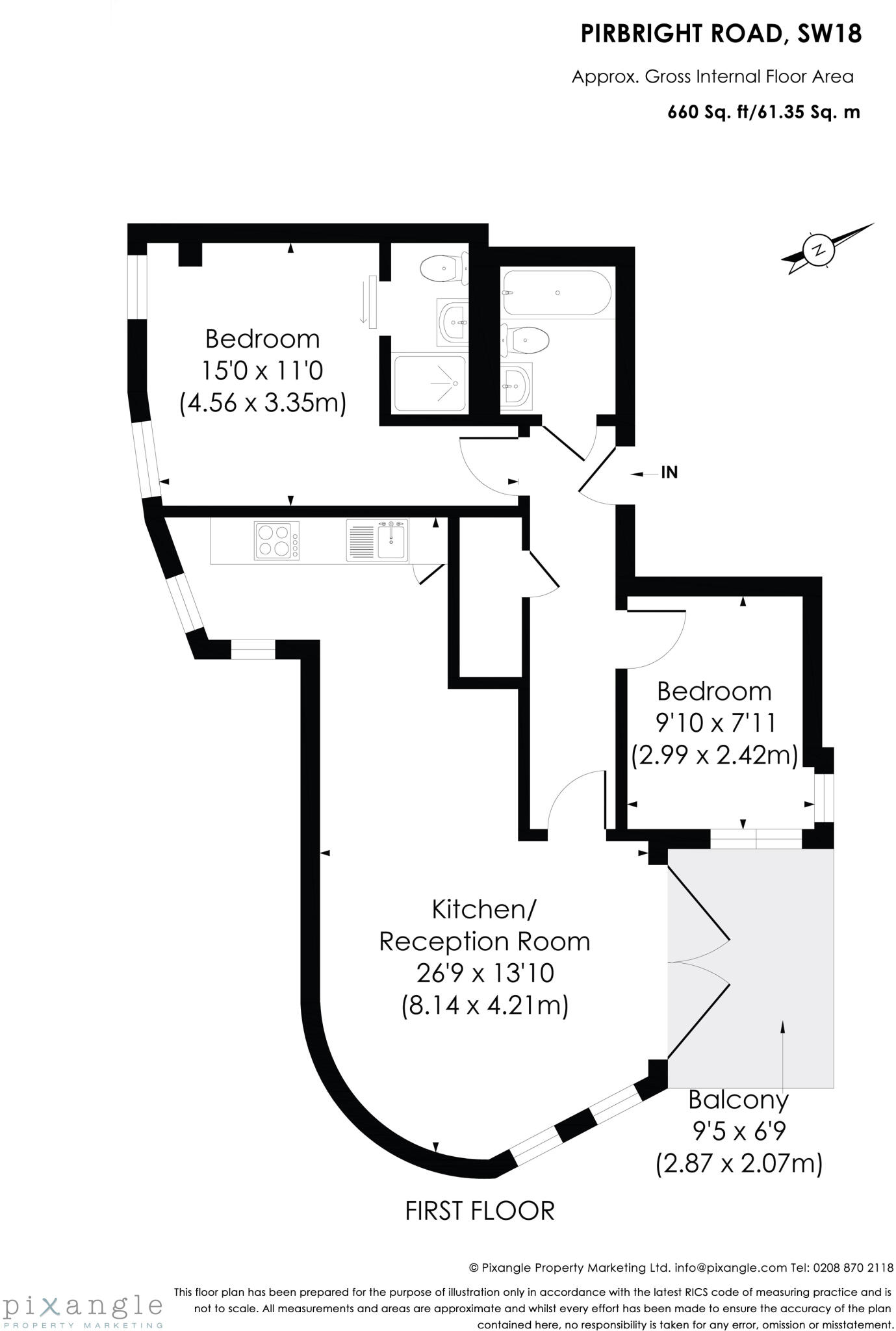 Pirbright Road, London floorplan