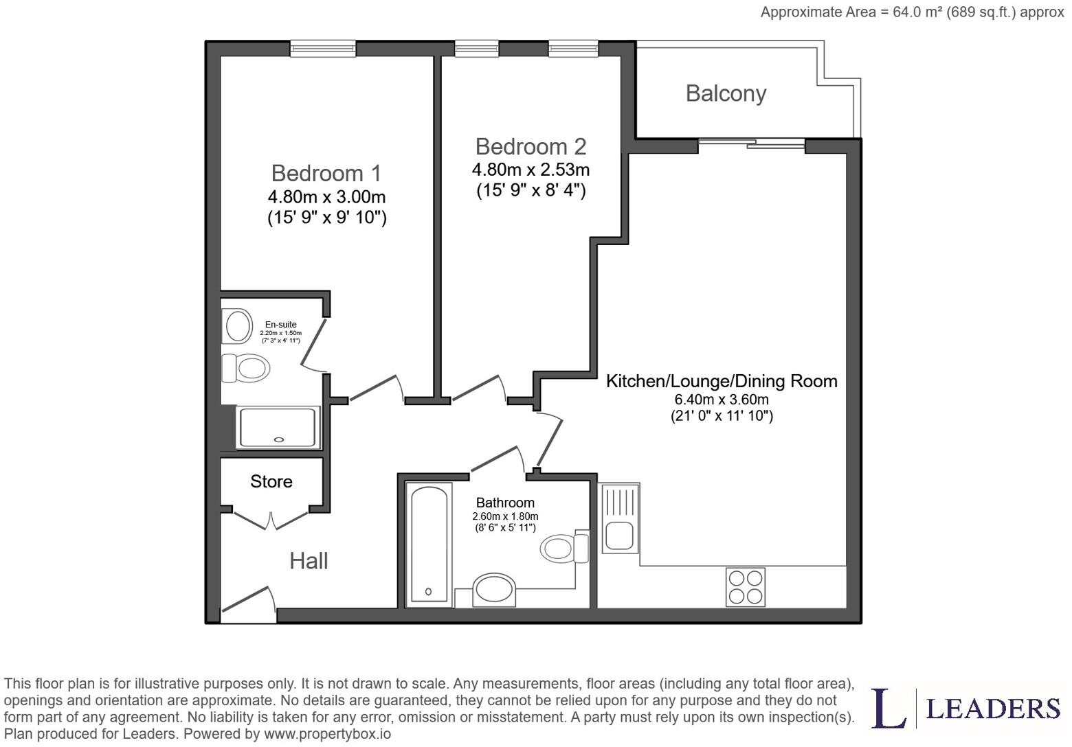 Cornmill Lane, London, SE13 floorplan