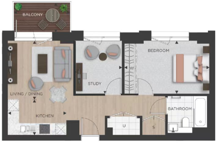 Hawker House, Anax Street, Hackney, London floorplan