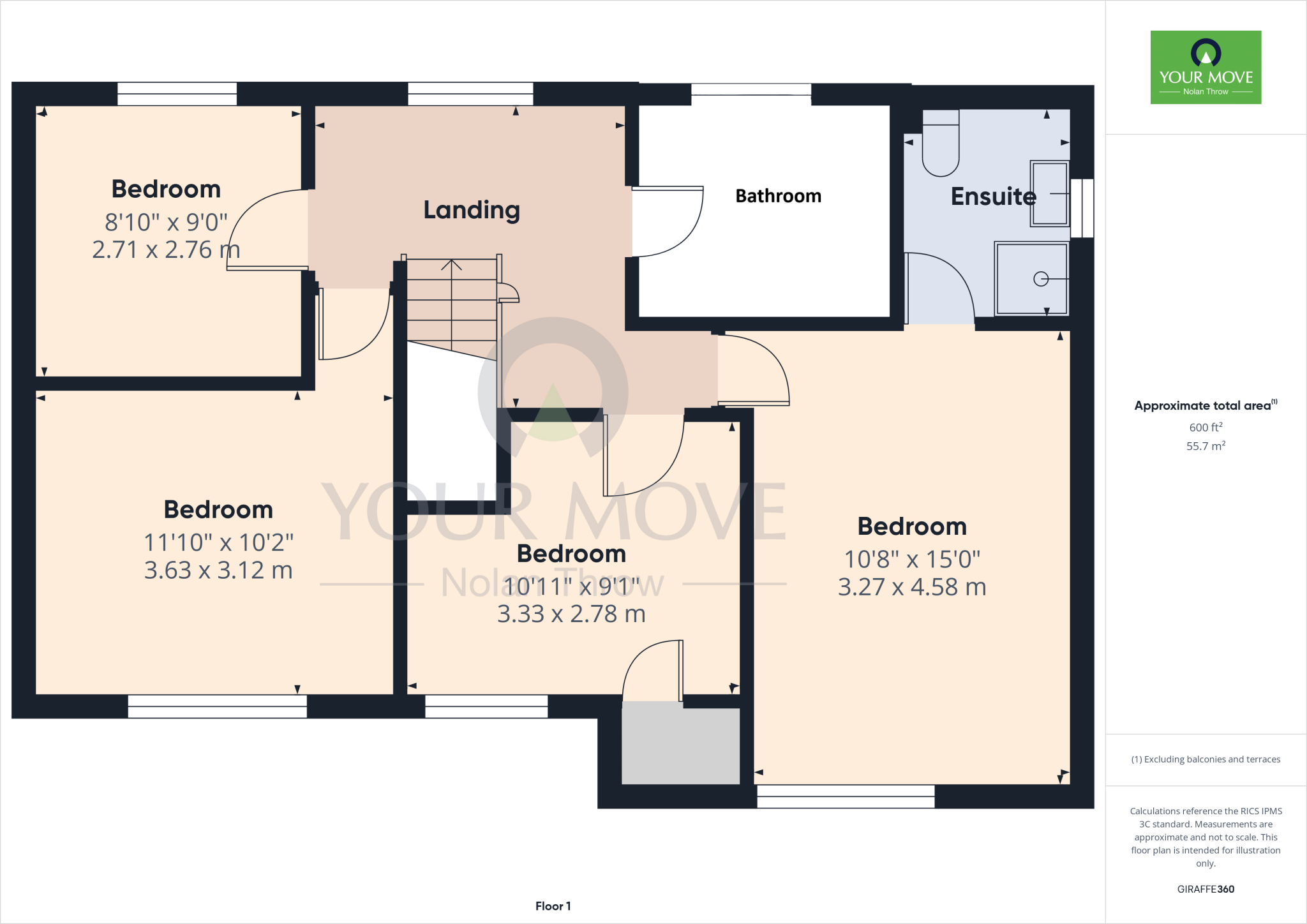 Huntsmead, Berrydale, Northampton, NN3 floorplan