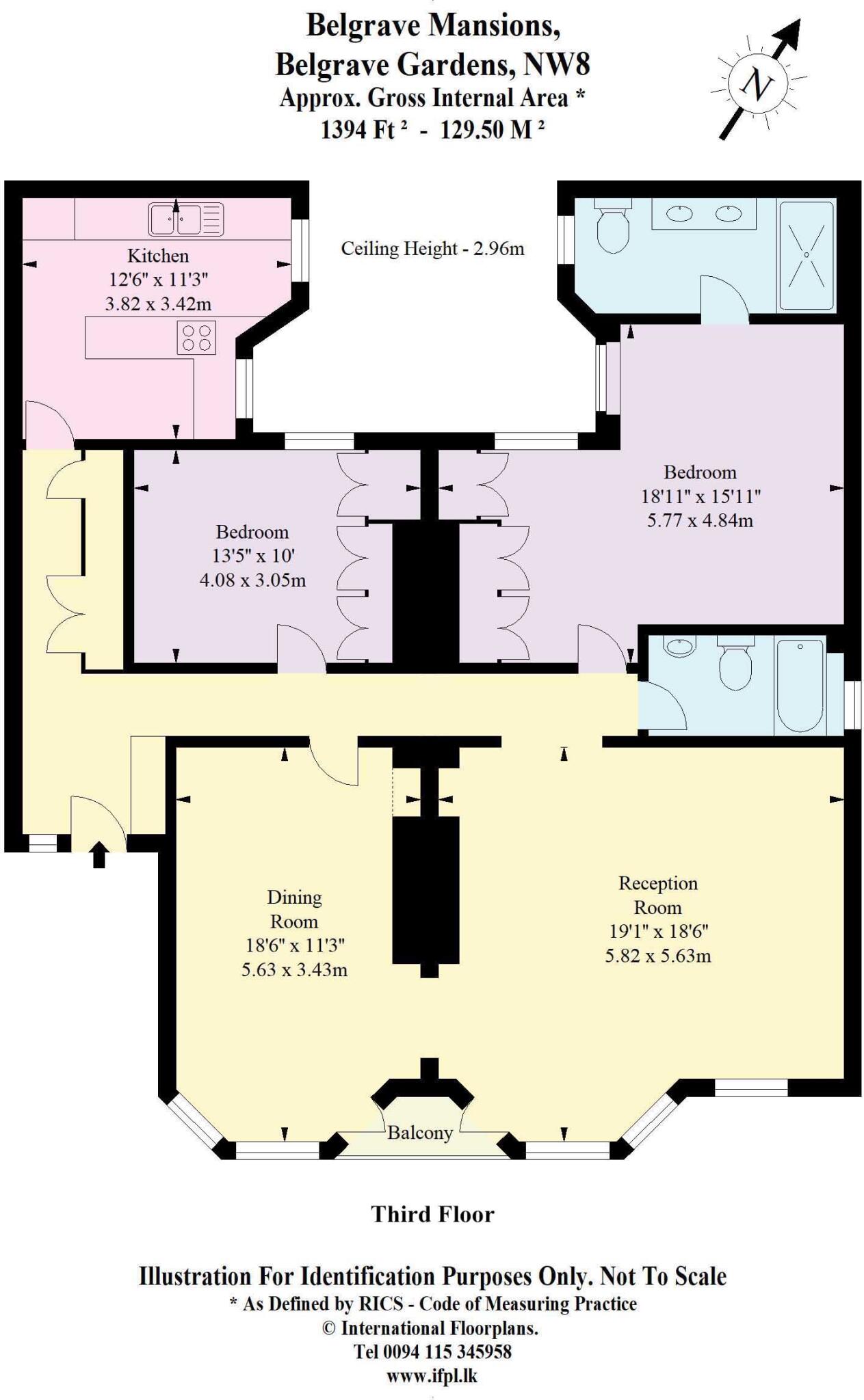 Belgrave Mansions, Belgrave Gardens, London, NW8 floorplan