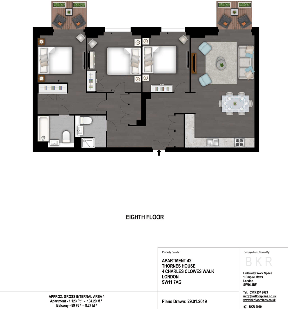 Charles Clowes Walk, London, SW11 floorplan