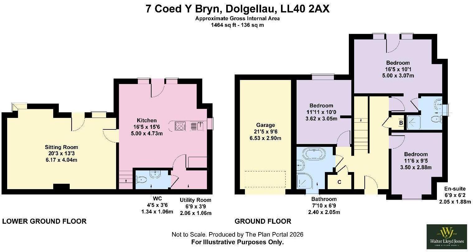 7 Coed Y Bryn, Dolgellau LL40 2AX floorplan