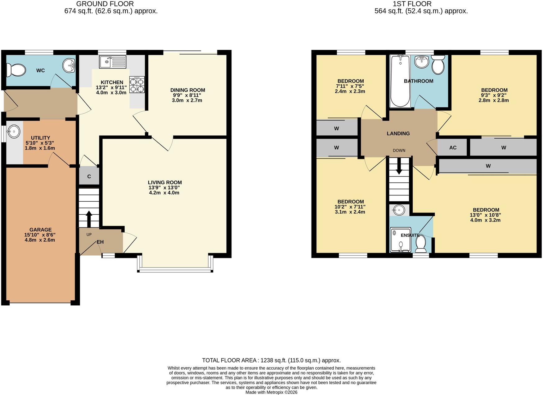 Suffolk Drive, Worcester, WR3 floorplan