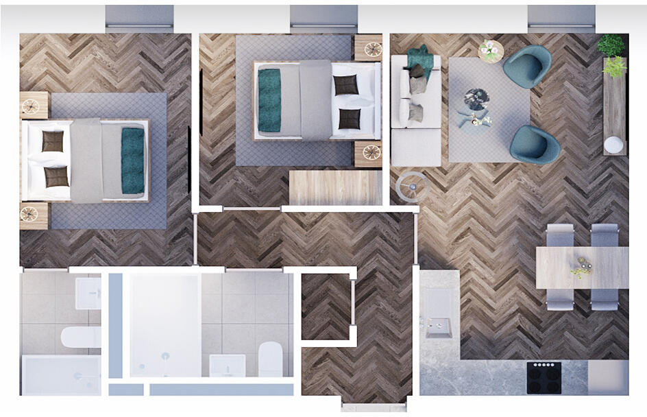 Central Park, Liverpool Baltic Triangle Apartment floorplan
