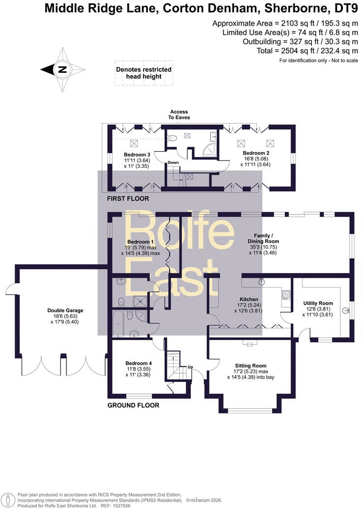 Middle Ridge Lane, Corton Denham, Sherborne floorplan