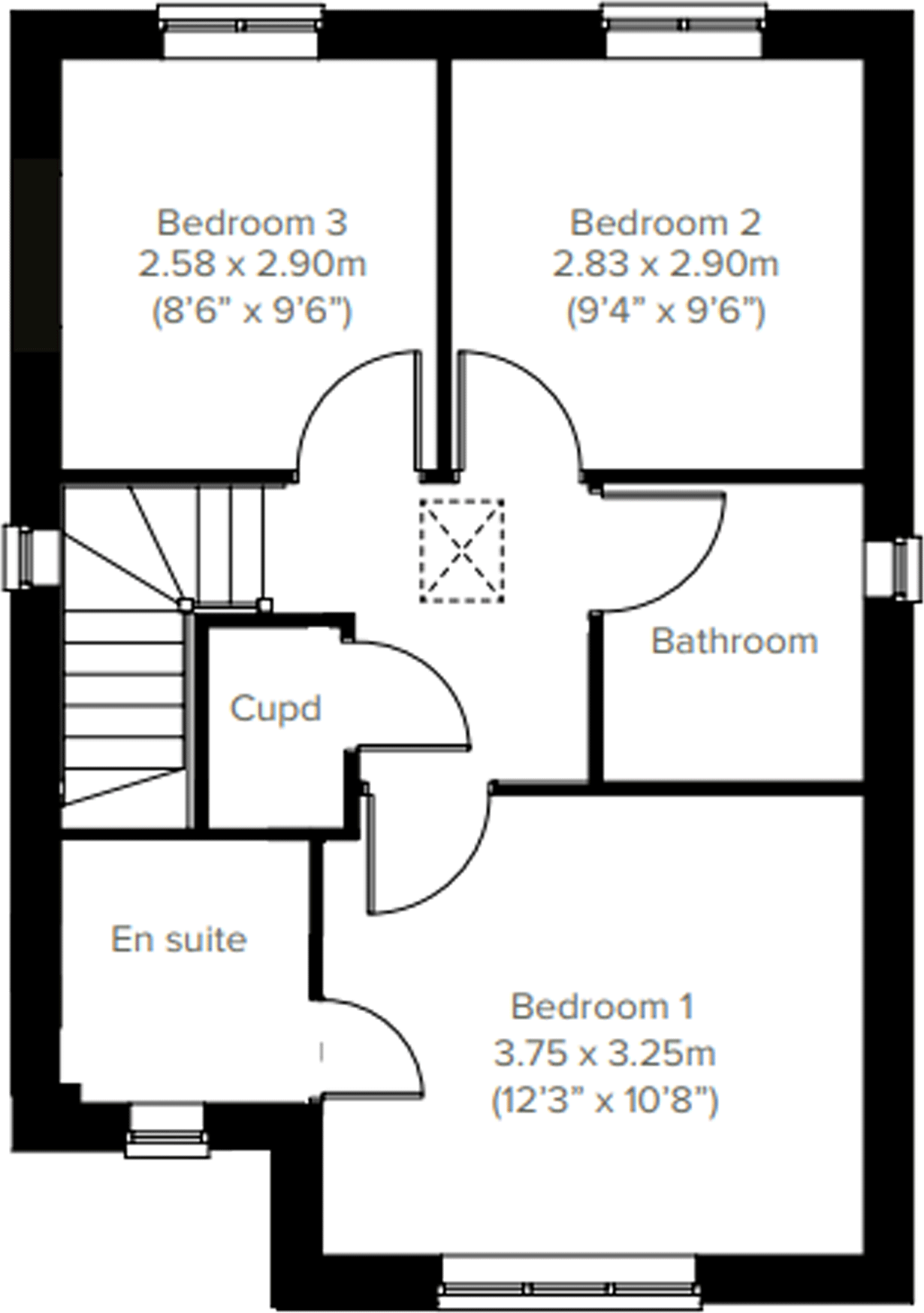 Trelawny Place,	Candlet Road,
IP11 6AE floorplan