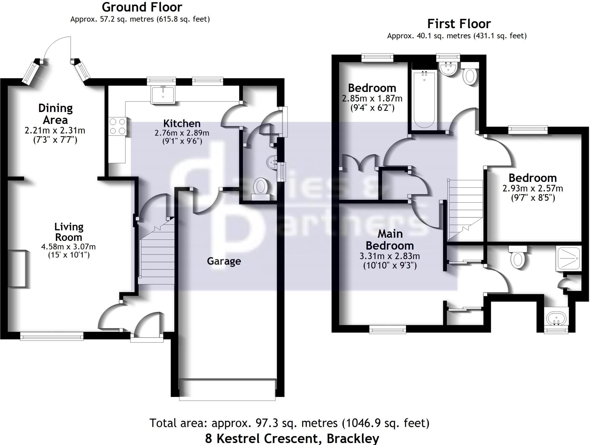 Kestrel Crescent, Brackley floorplan
