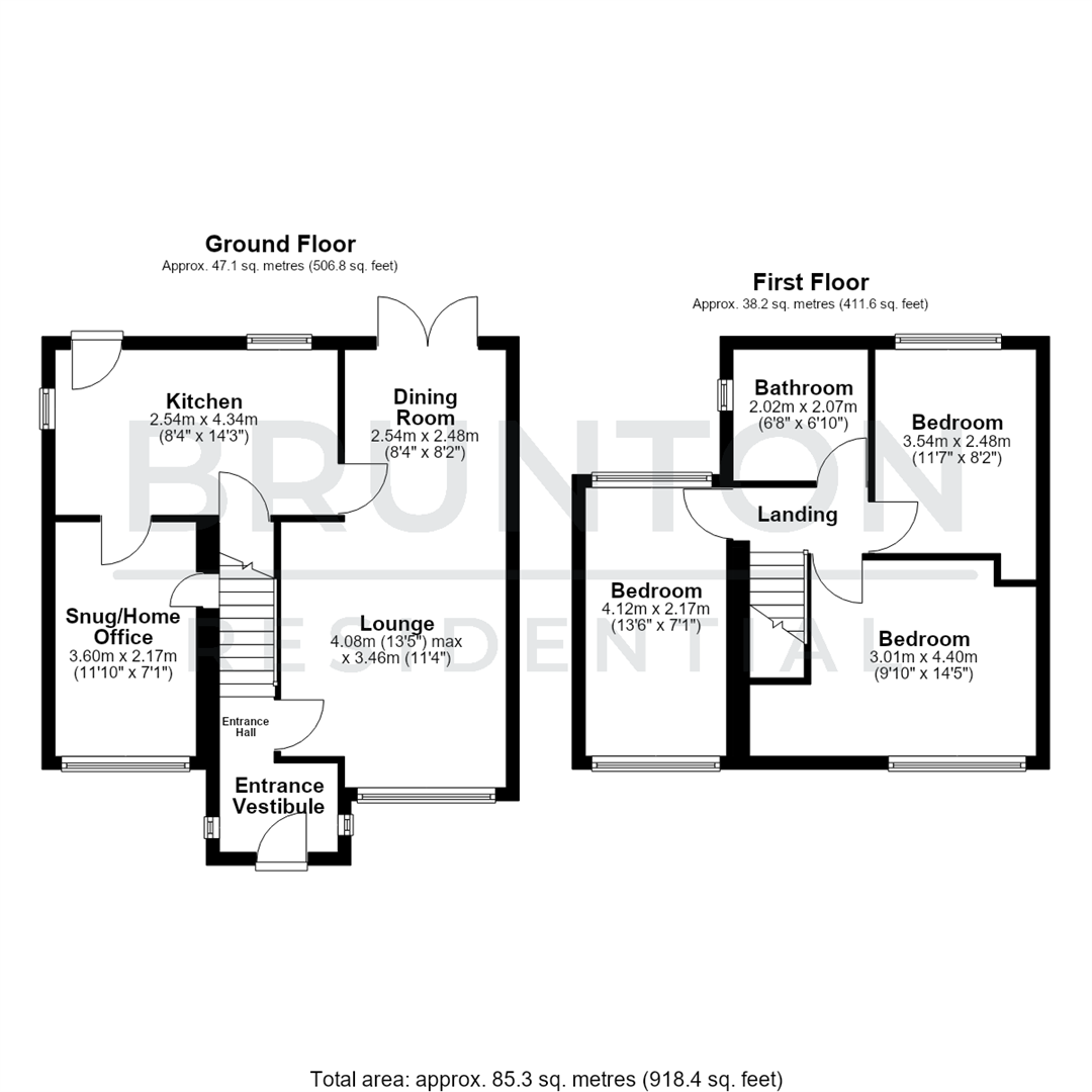 Rothbury Gardens, Lobley Hill, Gateshead, NE11 floorplan