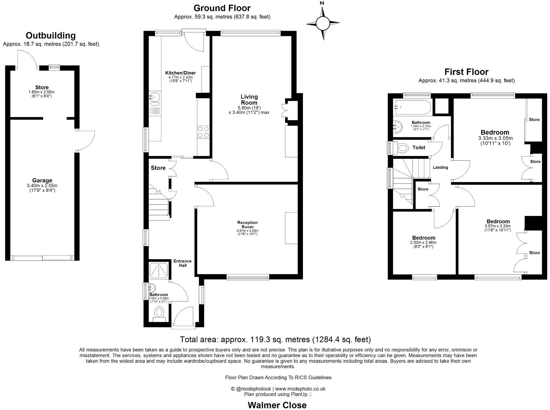 Walmer Close, Romford floorplan