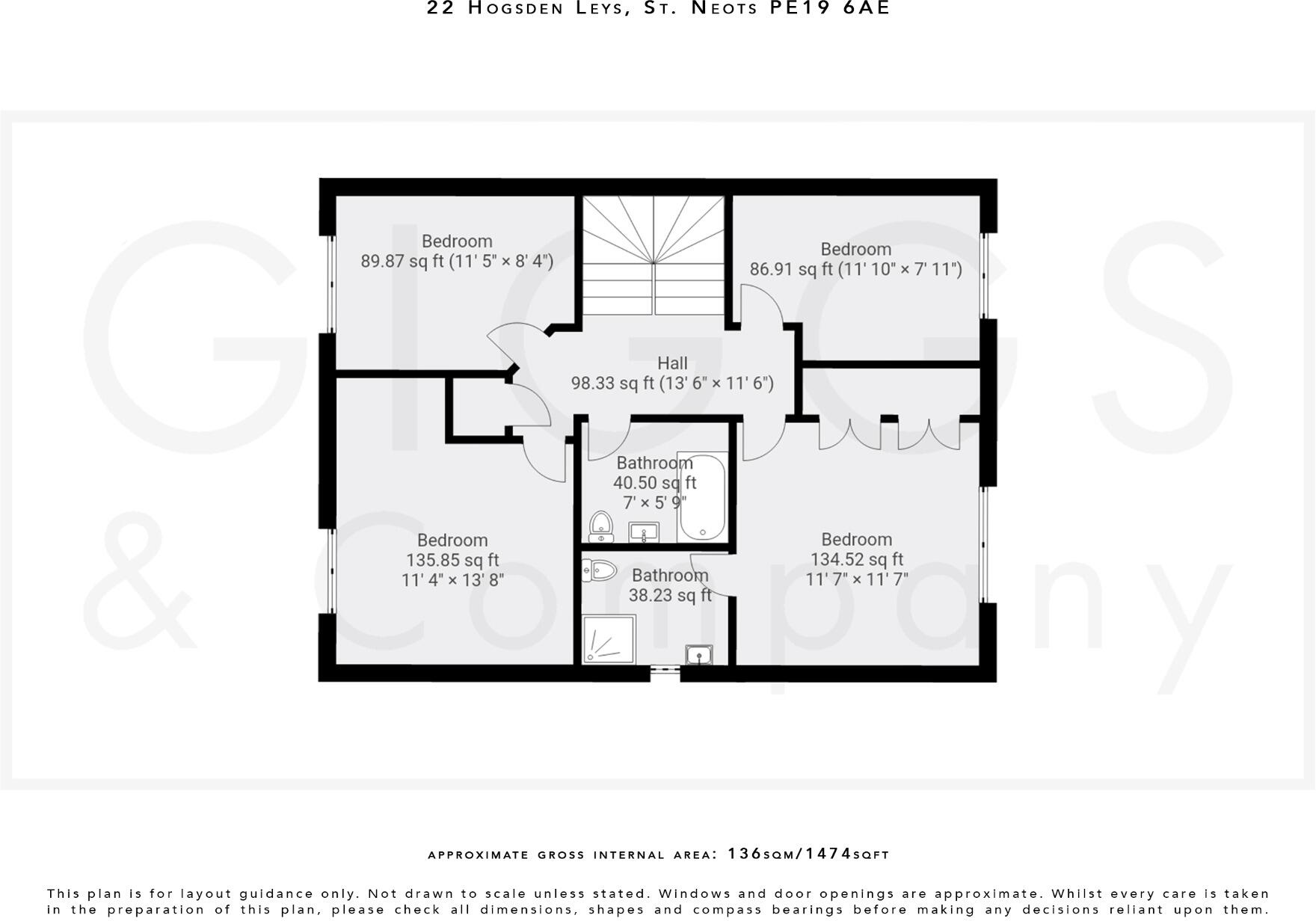 Hogsden Leys, St. Neots, Cambridgeshire, PE19 6AD floorplan