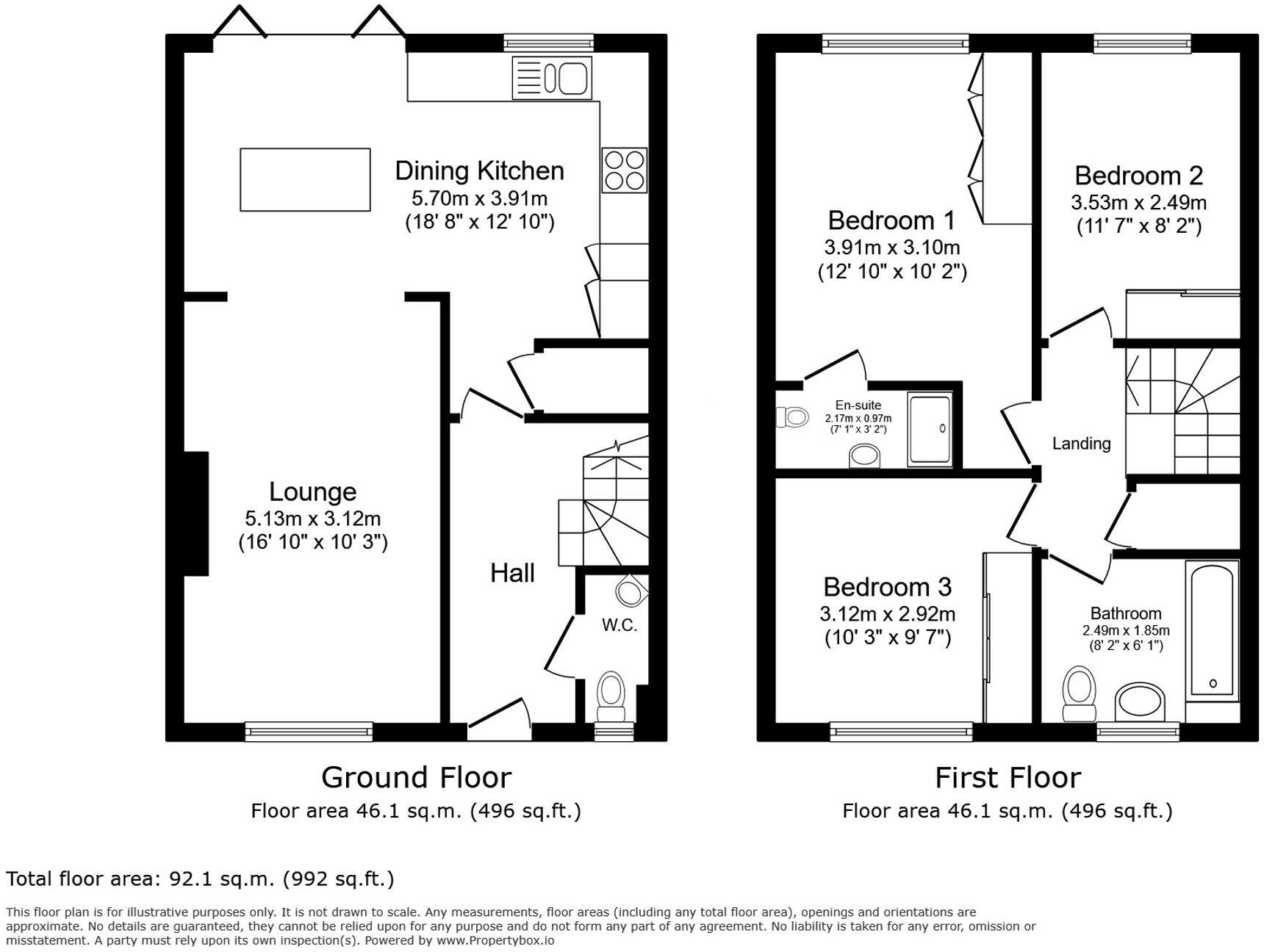Lon Pedr, Llandudno, LL30 floorplan