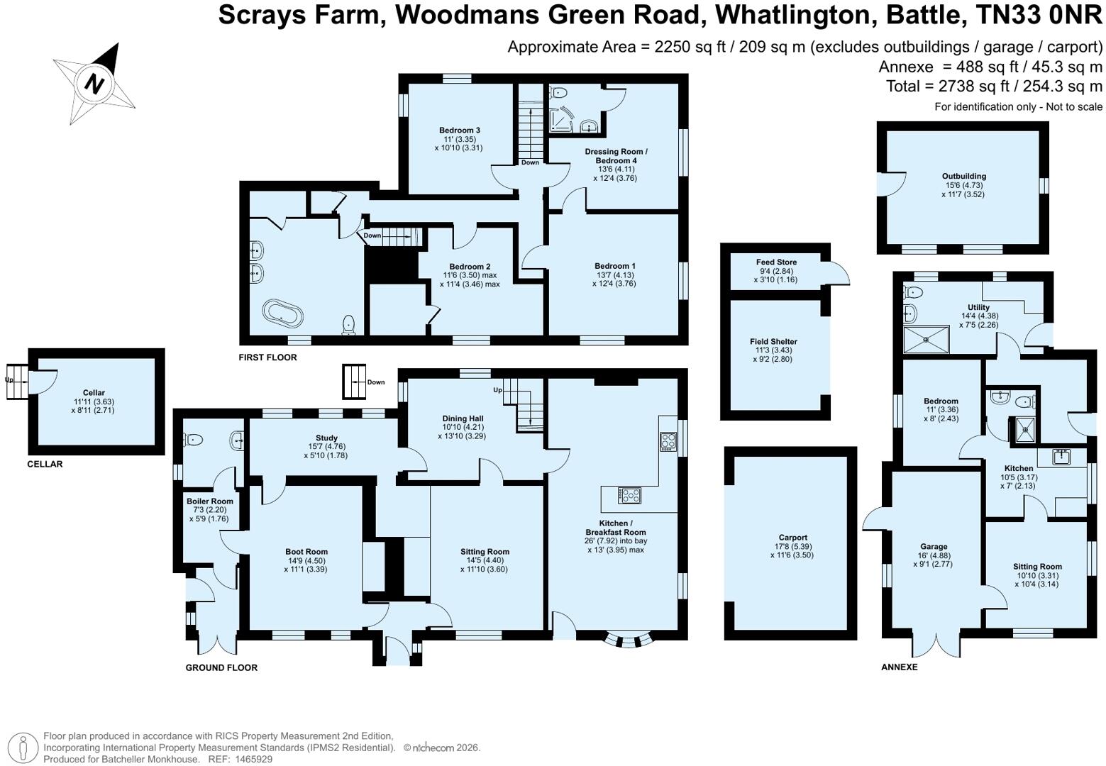 Woodmans Green Road, Whatlington floorplan