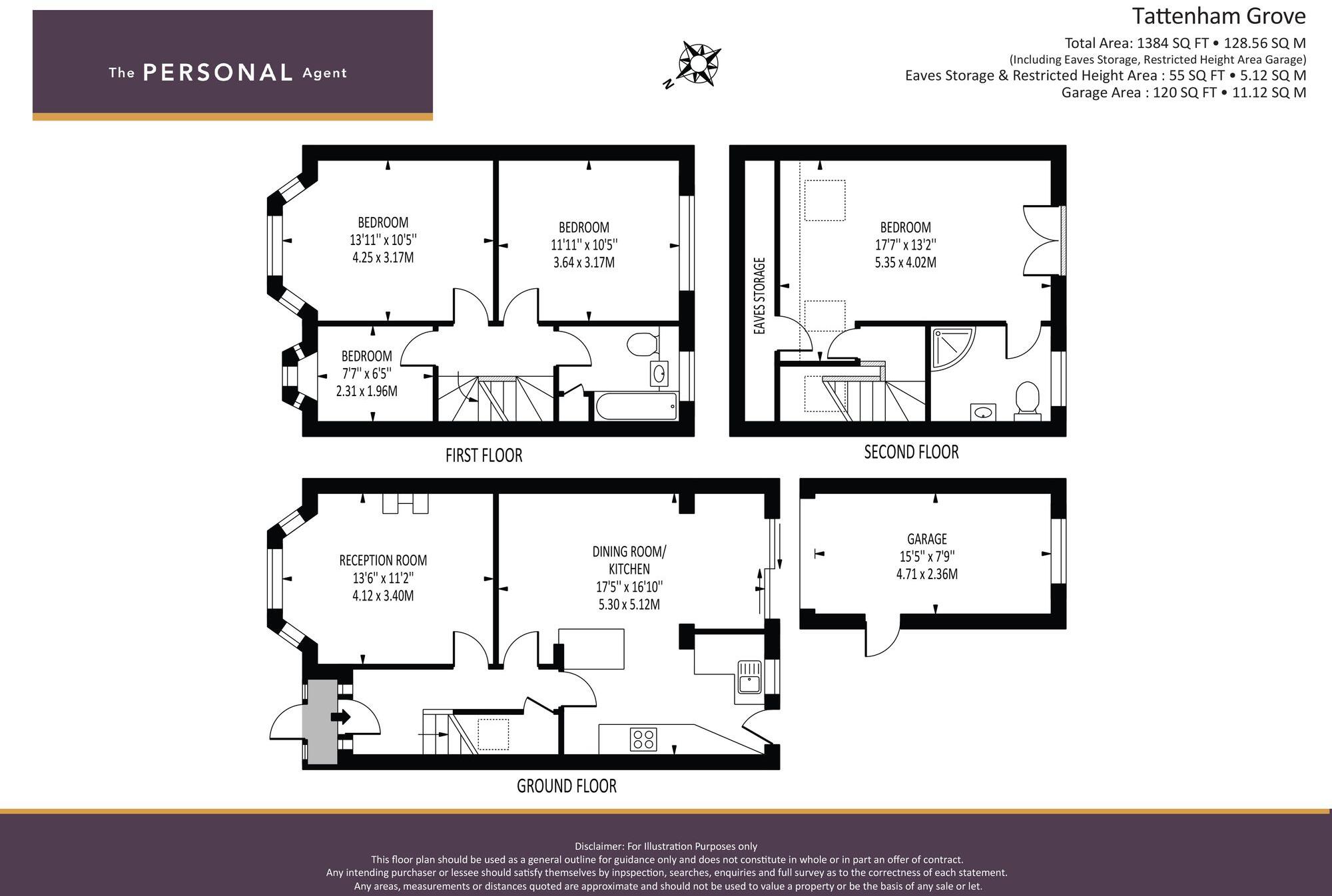 Tattenham Grove, Epsom, KT18 floorplan