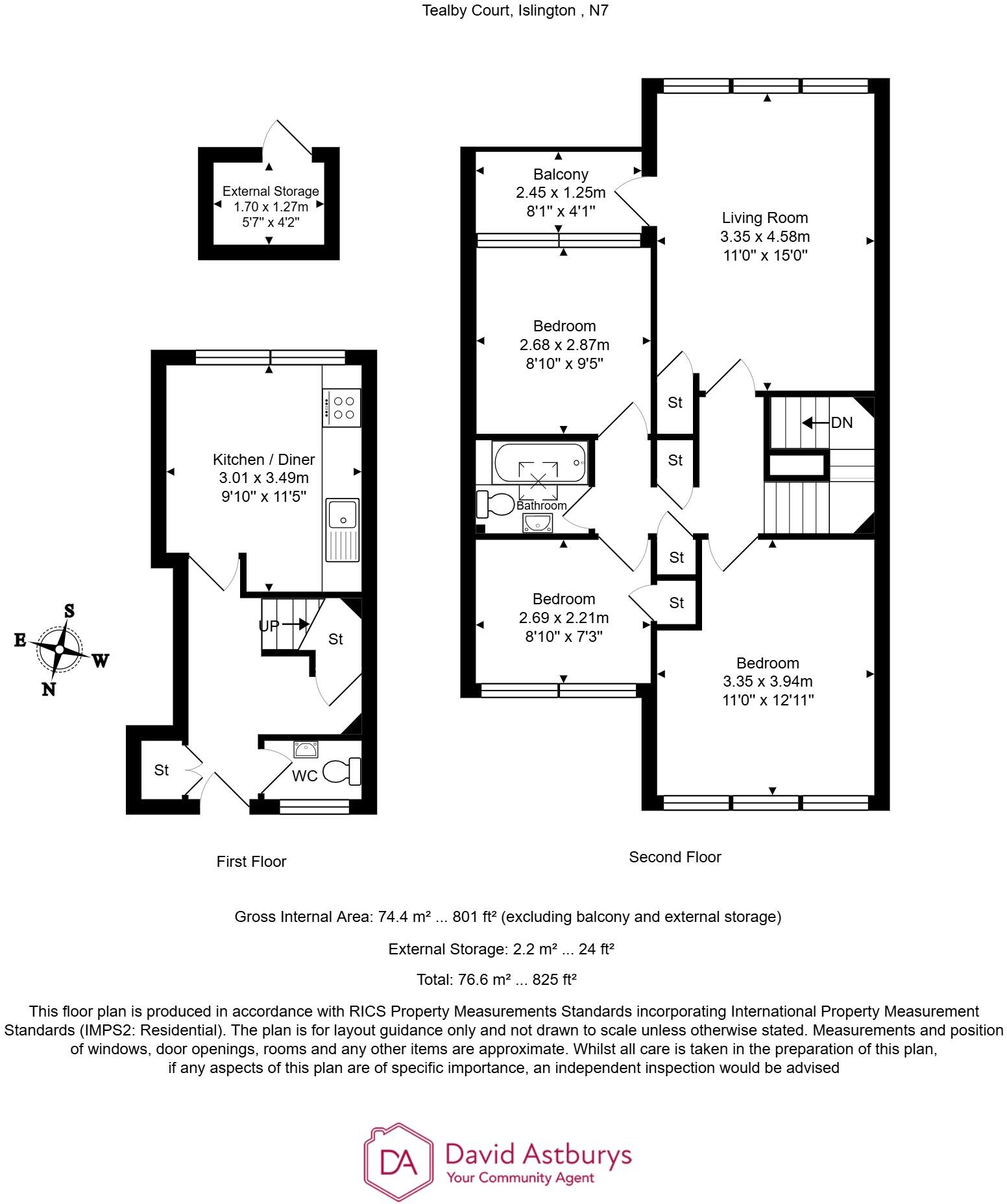 Georges Road, Islington, London, N7 floorplan