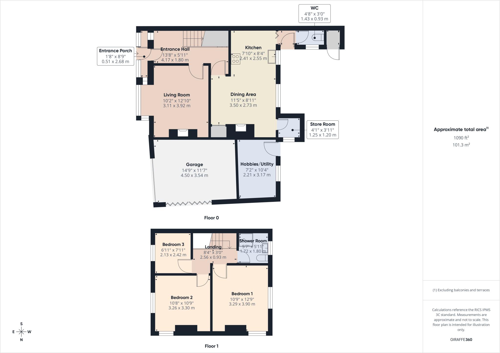 2, Fairfield Road, Bude, Cornwall floorplan