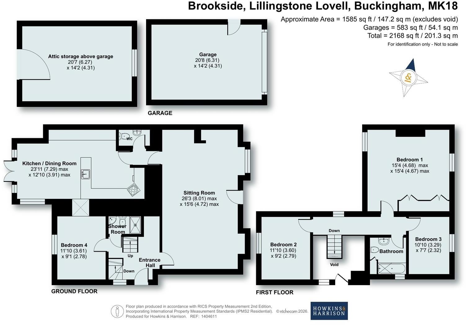Brookside, Lillingstone Lovell, MK18 floorplan