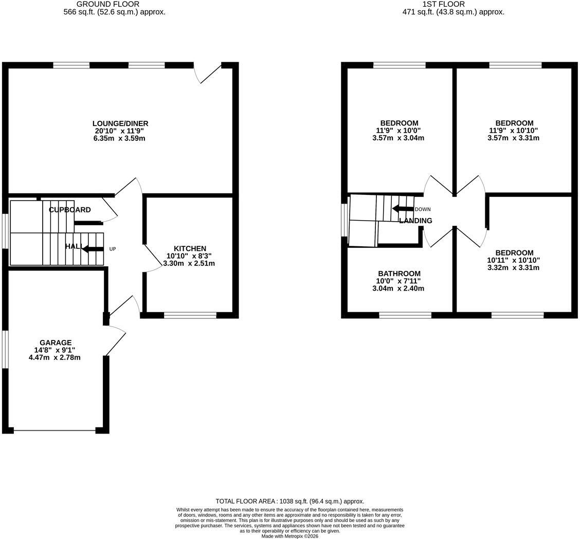 Rushmere Close, Islip floorplan