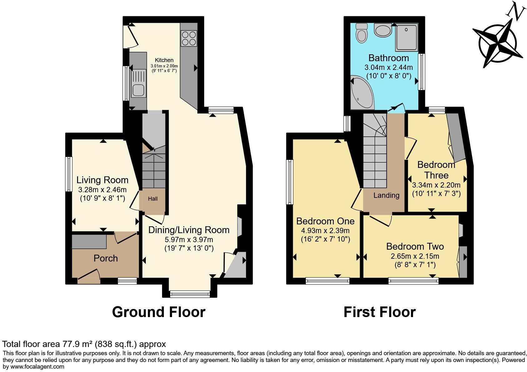 Grove Street, Mansfield, NG19 floorplan