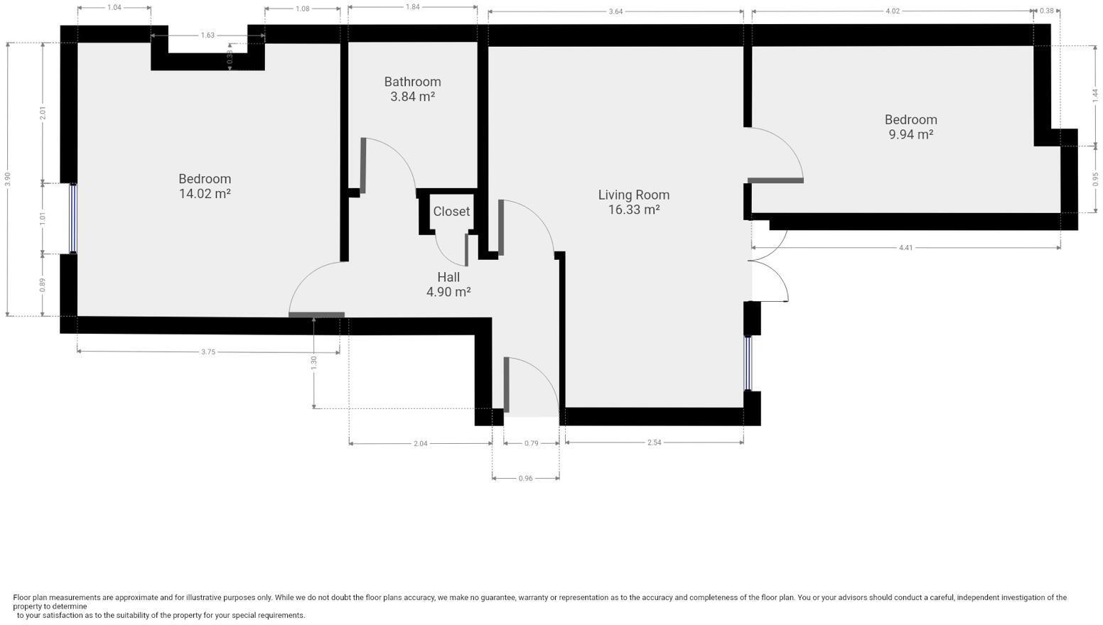 27/28 - Portland Street - Student Apartment floorplan